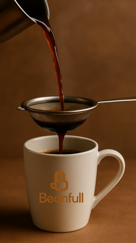 Channi (Strainer) Brew.